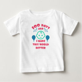 Camiseta De Bebé Celebración de los 100 días del bebé |100 días Bab