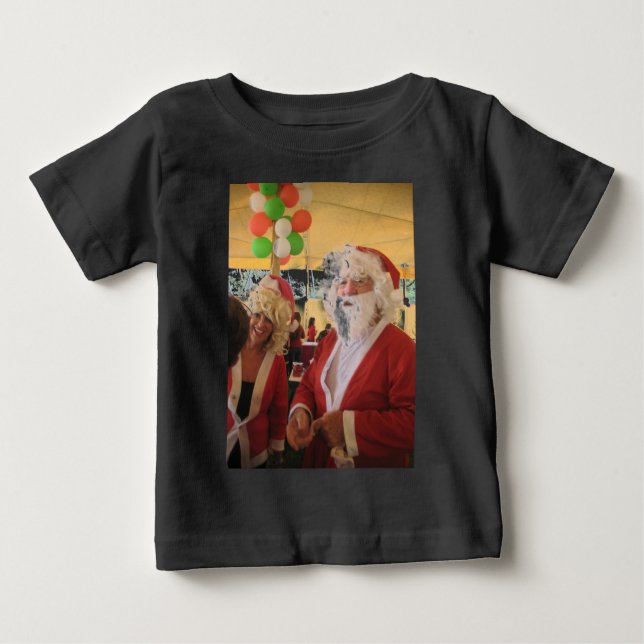 Camiseta De Bebé Celebración de los Navidades de Santa y Claus - Fe (Anverso)