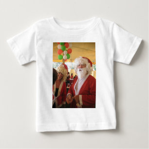 Camiseta De Bebé Celebración de los Navidades de Santa y Claus - Fe
