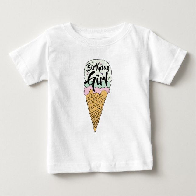 Camiseta De Bebé Celebración De Un Evento De Helado Crema De Hielo  (Anverso)