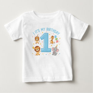 Camiseta De Bebé Celebración del 1er Cumpleaños adorable