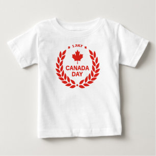 Camiseta De Bebé Celebración del Día de Canadá