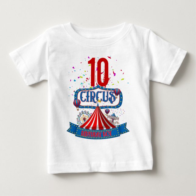 Camiseta De Bebé Celebración del Fiesta del circo de carnaval Edad  (Anverso)