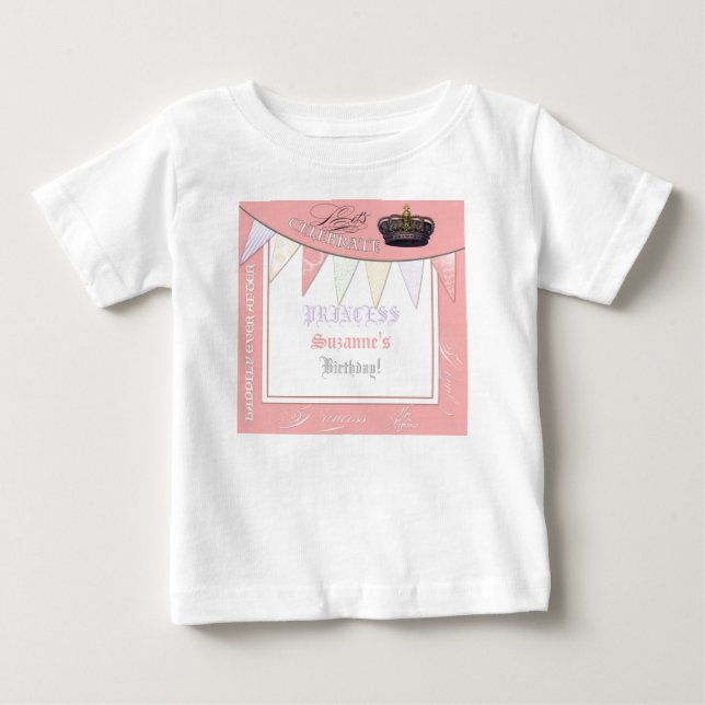 Camiseta De Bebé Celebrar al Chica del partido de cumpleaños de la  (Anverso)
