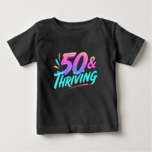 Camiseta De Bebé Celebrar el cumpleaños 50 y vibrante
