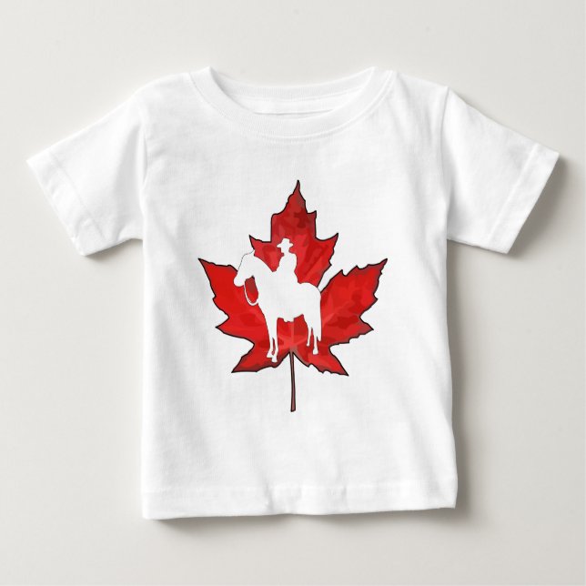 Camiseta De Bebé Celebre el día de Canadá (Anverso)