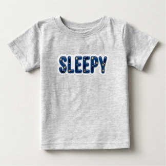Camiseta de bebé celestial soñolienta con relieve 