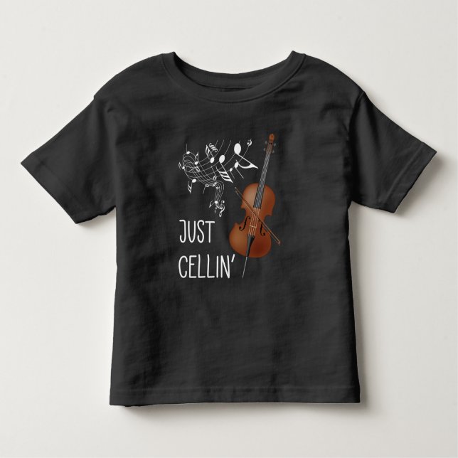 Camiseta De Bebé Cello String Instrumento Cellist Humor violoncello (Anverso)