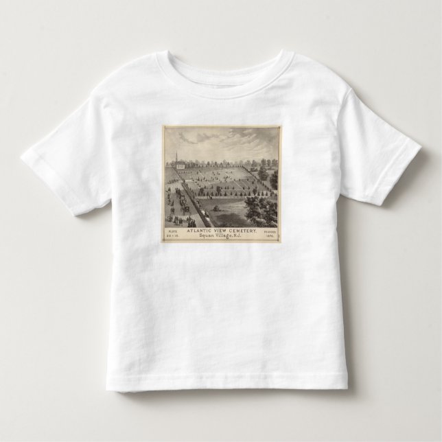 Camiseta De Bebé Cementerio atlántico de la visión, pueblo de (Anverso)