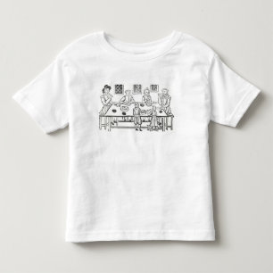 Camiseta De Bebé Cenando en casa, de las baladas de Roxburghe
