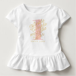 Camiseta De Bebé Centelleo del centelleo mi pequeña estrella
