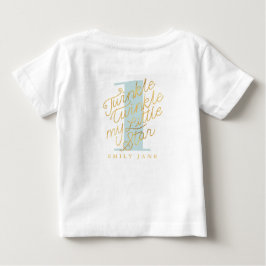 Camiseta De Bebé Centelleo del centelleo mi pequeña estrella