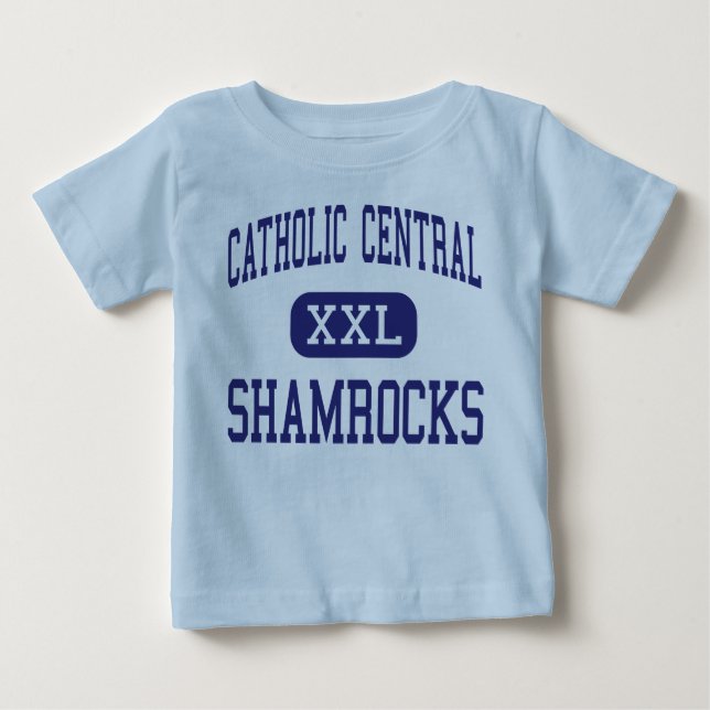 Camiseta De Bebé Central católica - tréboles - alta - Novi (Anverso)