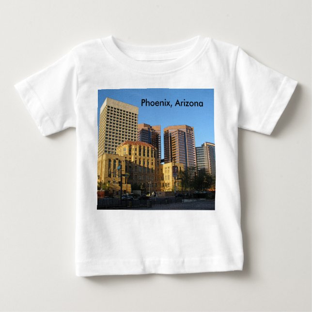 Camiseta De Bebé Centro de Phoenix, Arizona (Anverso)