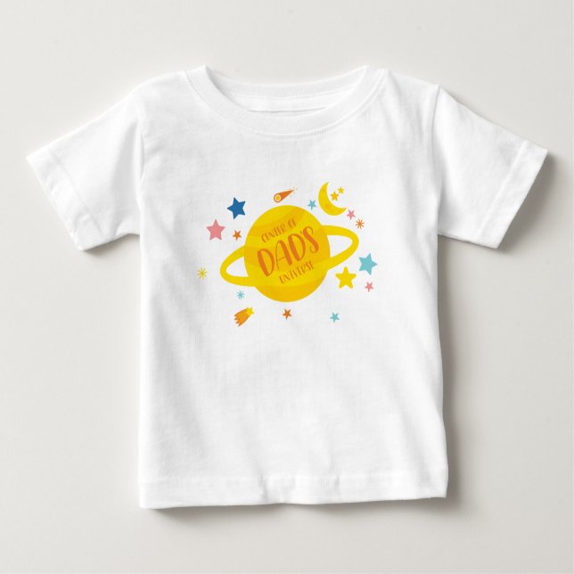 Camiseta De Bebé Centro del Universo de Papá (Anverso)