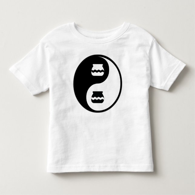 Camiseta De Bebé Cerámica de Yin Yang (Anverso)