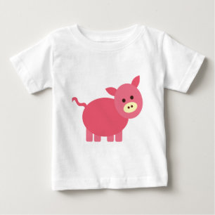 Camiseta De Bebé Cerdito Adorable