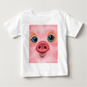 Camiseta de bebé cerdito rosa - Sonrisa