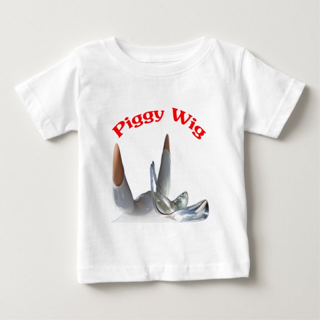 Camiseta De Bebé Cerdito Wig (Anverso)