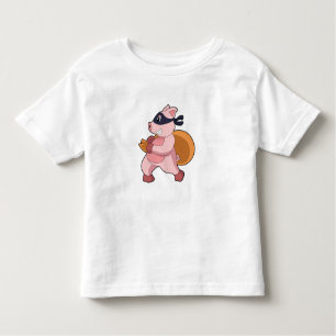 Camiseta De Bebé Cerdo como corredora