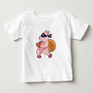 Camiseta De Bebé Cerdo como corredora