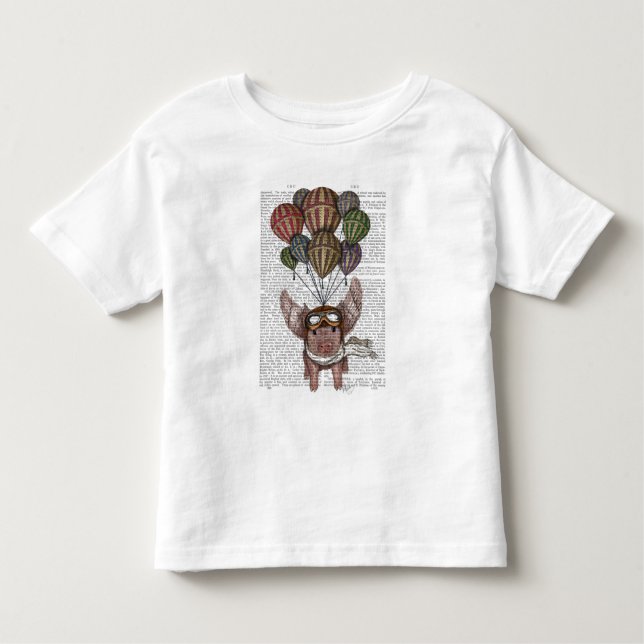 Camiseta De Bebé Cerdo en llamas (Anverso)