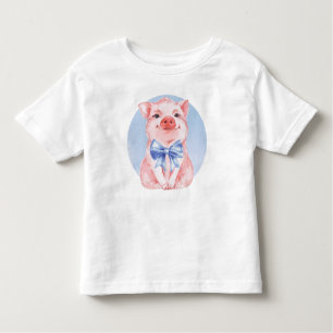 Camiseta De Bebé Cerdo feliz