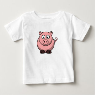 Camiseta De Bebé Cerdo gracioso