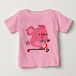 Camiseta De Bebé Cerdo Personalizado de ciclismo callejero