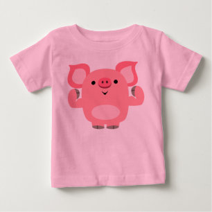 Camiseta De Bebé Cerdo Personalizado musculoso Camiseta para bebé