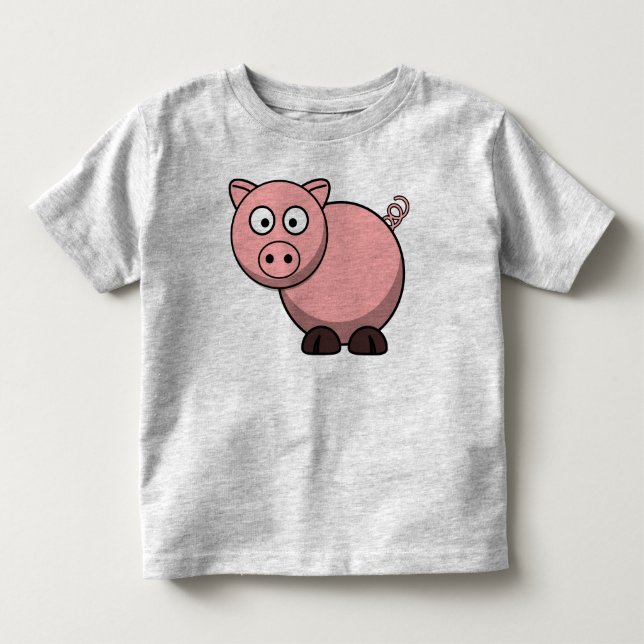 Camiseta De Bebé Cerdo rosa (Anverso)