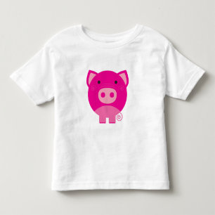 Camiseta De Bebé Cerdo rosado