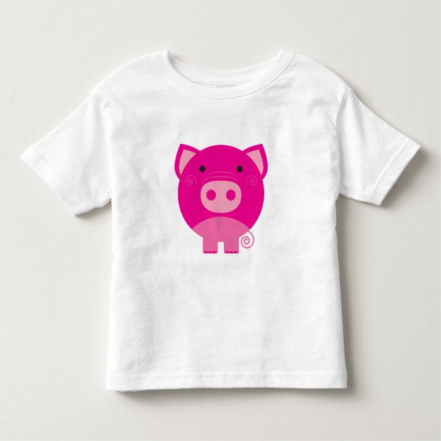 Camiseta De Bebé Cerdo rosado (Anverso)