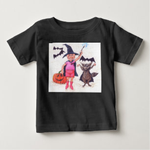 Camiseta De Bebé Cerdo y mapache Halloween