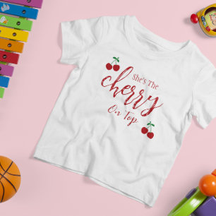 Camiseta De Bebé Cerezas