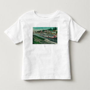 Camiseta De Bebé Cerraduras de la cascada en el río Columbia