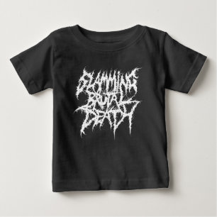 Camiseta De Bebé Cerrar de golpe el metal brutal de la muerte