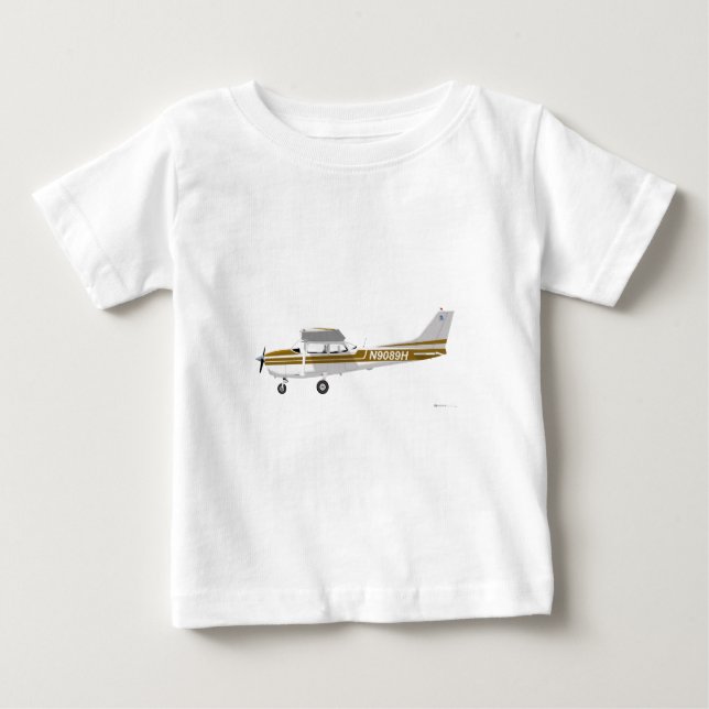 Camiseta De Bebé Cessna 172 Skyhawk Brown (Anverso)