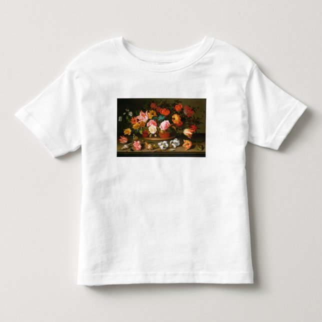 Camiseta De Bebé Cesta de flores, 1625 (Anverso)