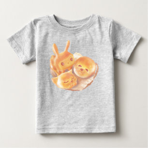 Camiseta De Bebé Cesta de Pan de Animales: Bichón sonriente, conejo