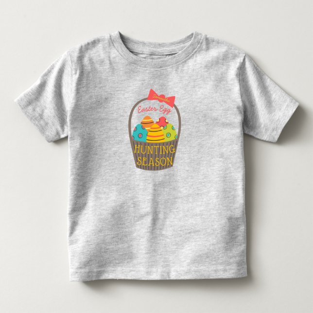 Camiseta De Bebé Cesta de temporada de caza de huevos de Pascua con (Anverso)