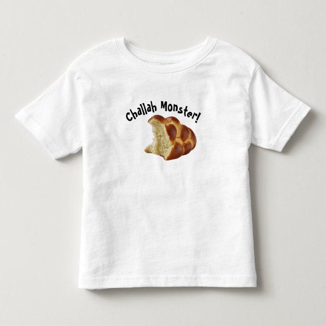 Camiseta De Bebé Challah Monster Shabbat T-Shirt (Anverso)