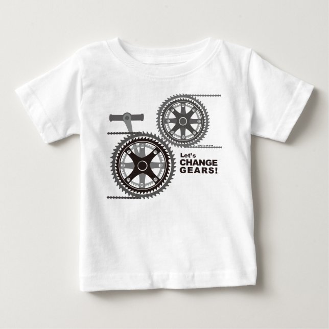 CAMISETA DE BEBÉ CHANGE GEARS! (Anverso)