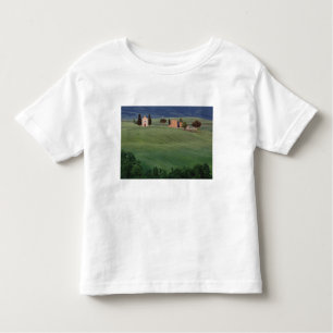 Camiseta De Bebé Chapel San Quirico d'Orcia, Toscana, Italia