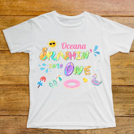 Camiseta De Bebé Chapoteando en el primer cumpleaños Invitado de Ho