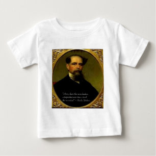 Camiseta De Bebé Charles Dickens & Cita Conmovedora