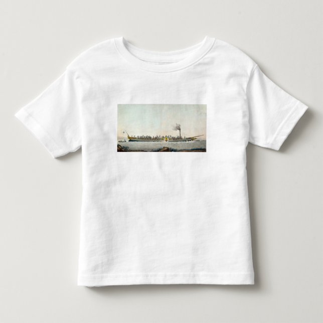 Camiseta De Bebé Charles-Felipe, el primer barco de vapor (Anverso)