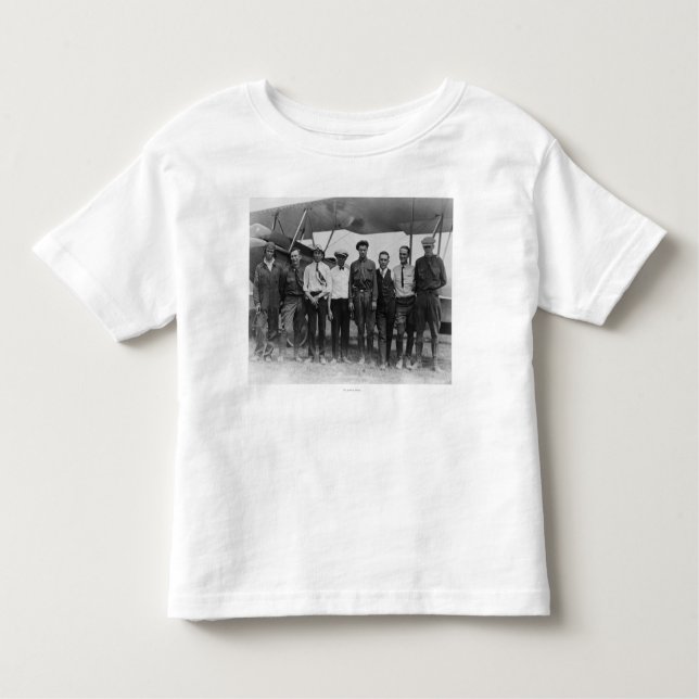 Camiseta De Bebé Charles Lindbergh con 7 hombres, incluyendo (Anverso)