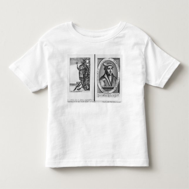 Camiseta De Bebé Charles Martel y Martin Luther (Anverso)