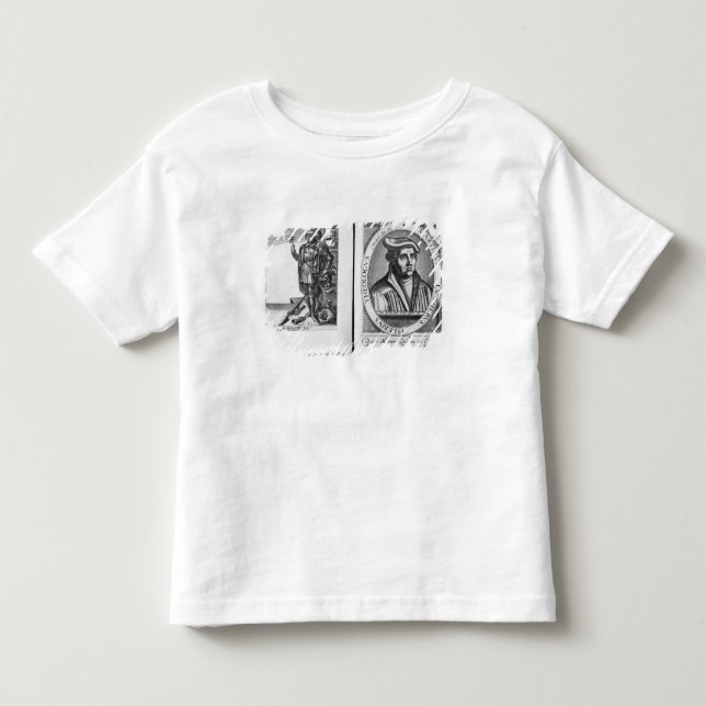 Camiseta De Bebé Charles Martel y Martin Luther (Anverso)